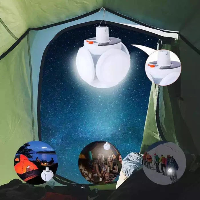 Lampara Solar LED Plegable. No solo ilumina, también decora tu espacio con estilo.