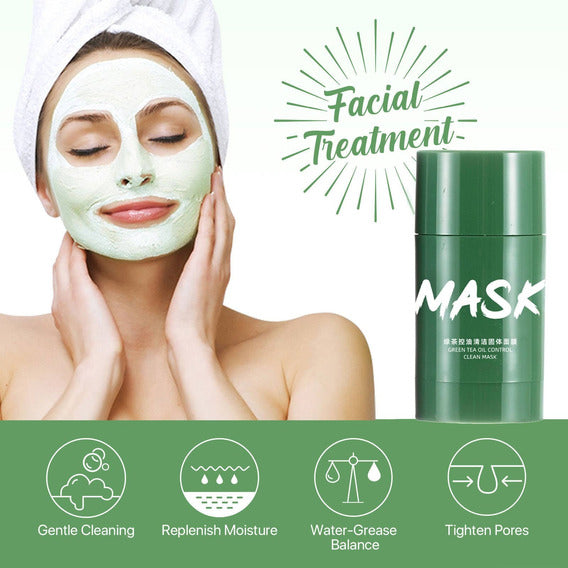 Mascarilla De Té Verde-MASK. Piel radiante, suave y libre de imperfecciones